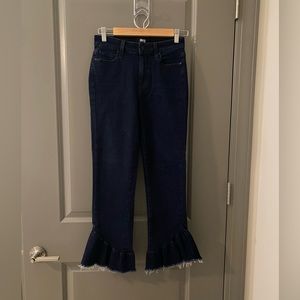 Flared Paige Cropped Jeans